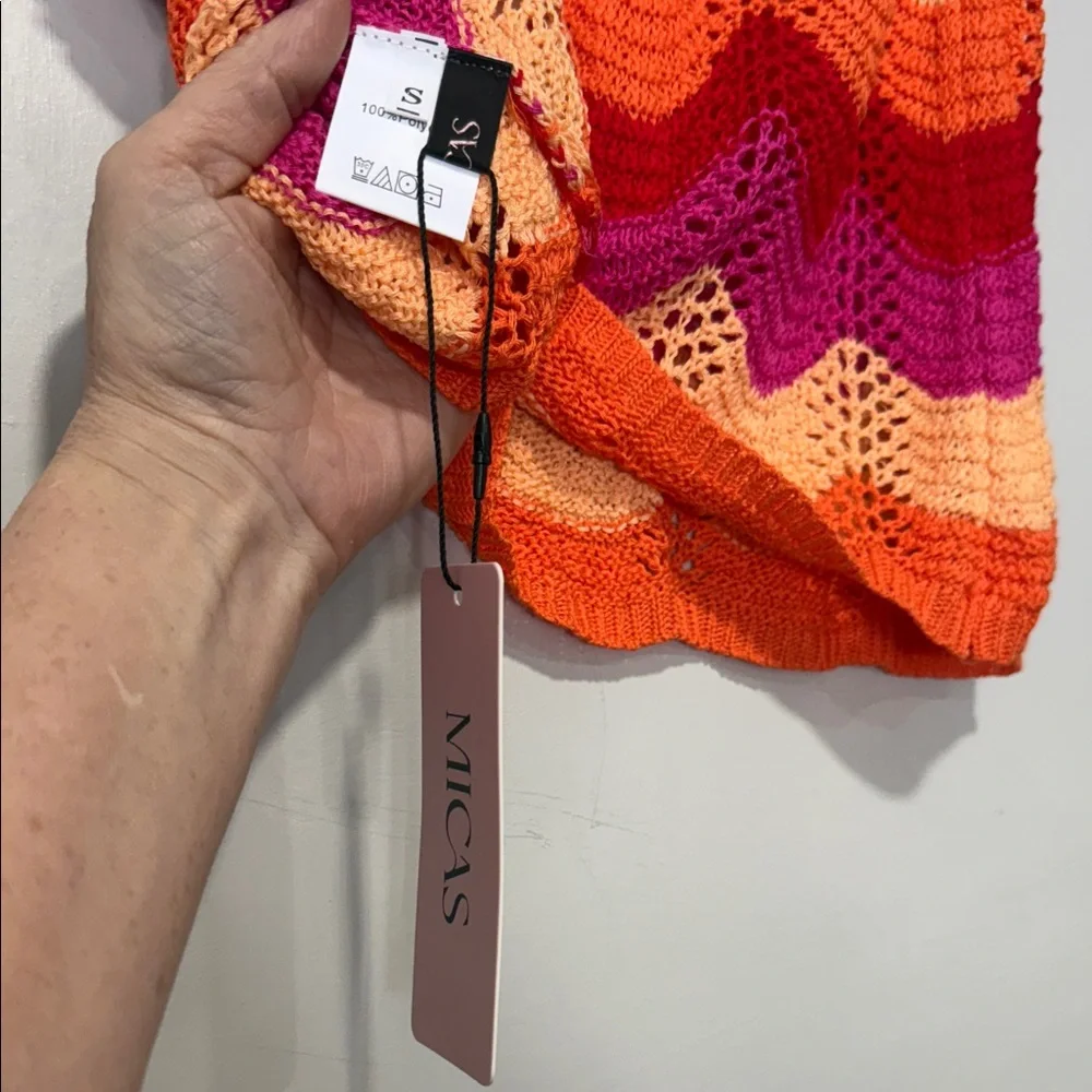 MICAS Colorful Wave Pattern Mini Skirt - Picture 3 of 5